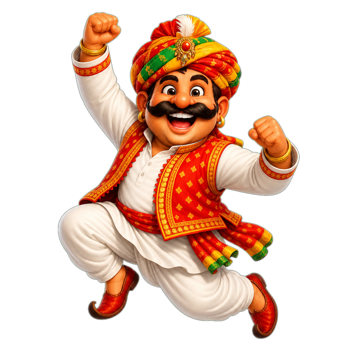 Aavish Mascot Jumping