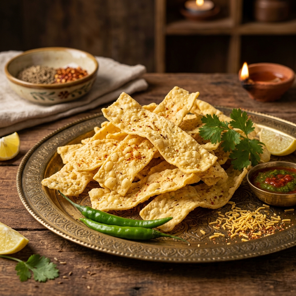 Crispy Papdi Gathiya